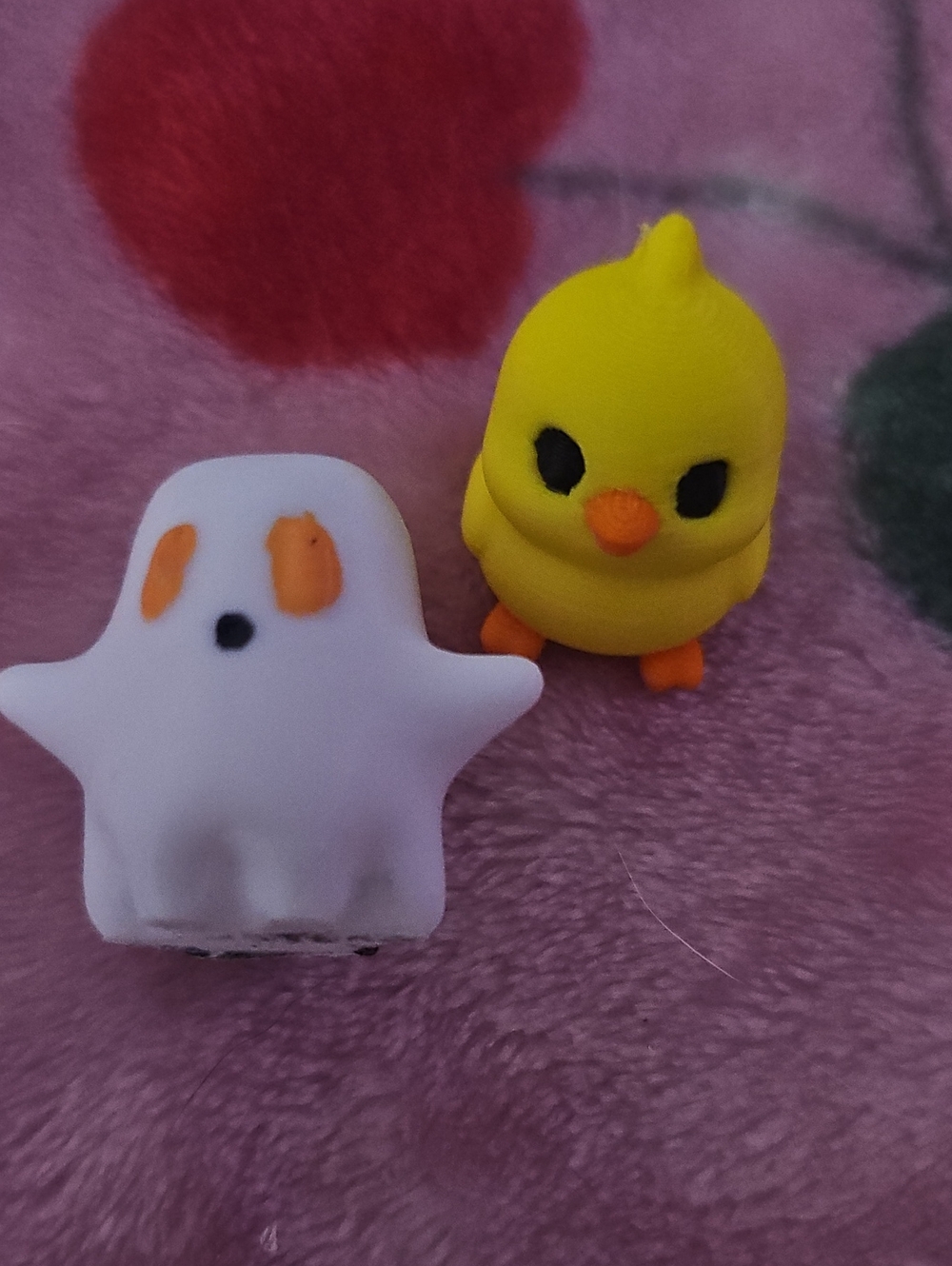 Yellow Chick Small  Toy -  3 D Printed Ghost  Play Accessory